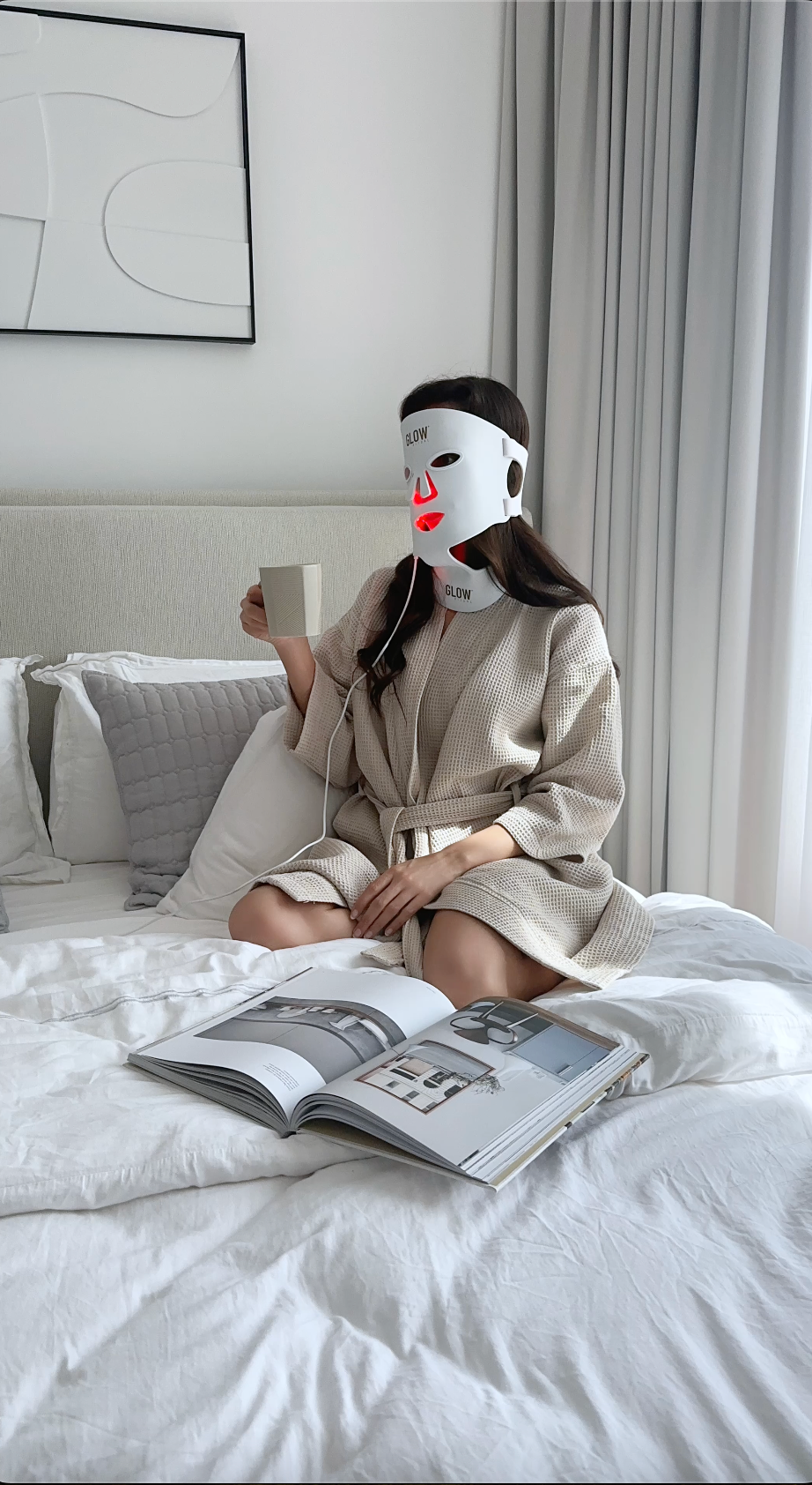 MASQUE LED ANTI-ÂGE VISAGE ET COU